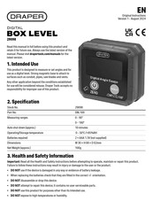Draper DBL100 Manual