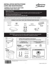 American Standard VORMAX PLUS 3385A100CP.020 Installation Instructions Manual