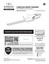 sunjoe 24V-HT18-LTE Operator's Manual