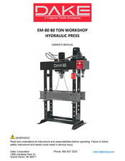 Laguna Tools DAKE EM-80 Owner's Manual