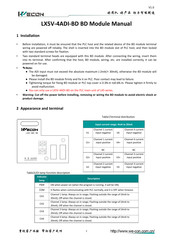 Wecon LX5V-4ADI-BD Manual