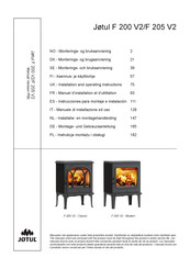 Jøtul F 200 V2 Installation And Operating Instructions Manual