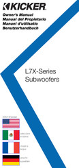 Kicker SoloX 49L7X82 Owner's Manual