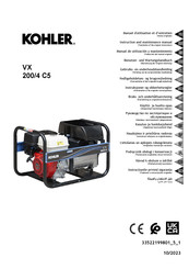 Kohler VX 200/4 C5 Instruction And Maintenance Manual