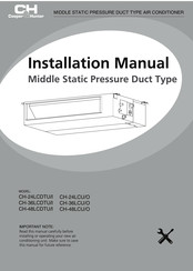 Cooper & Hunter CH-36LCDTU/I Installation Manual
