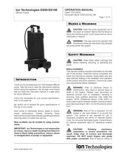 ION ES100 Operation Manual