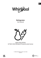 Whirlpool WHK 26363 XP5UK User Manual
