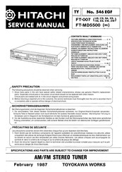 Hitachi FT-MD5500 Service Manual