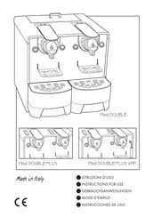 Espresso del Capitano DOUBLE Instructions For Use Manual