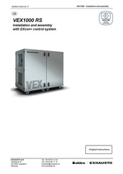 aldes EXHAUSTO VEX1000 RS Installation And Assembly Manual