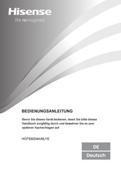 Hisense HCF500D4AWLYE User's Operation Manual