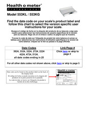 Health O Meter 553KL-HR Manual