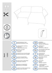moderano BEACH Sofa Assembly Instructions Manual