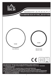 HOMCOM 834-811V02 Instruction Manual