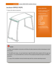 Jacobsen MP653 ROPS Installation Manual