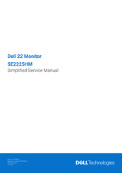 Dell SE2225HM Simplified Service Manual