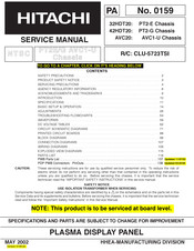 Hitachi 32HDT20 Service Manual