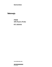 Tektronix P5050 Instructions Manual