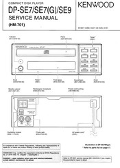 Kenwood DP-SE7(G) Service Manual