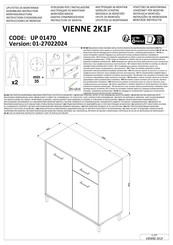 Forma Ideale VIENNE 2K1F UP 01470 Assembling Instruction
