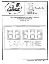 Everbrite Electronics MP-3805 Operating Instructions And Service Manual