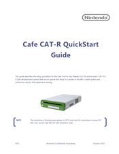 Nintendo Cafe CAT-R Quick Start Manual