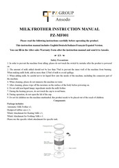 Ansodo PZ-MF001 Instruction Manual