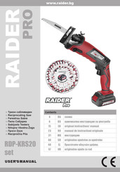 Raider Pro RDP-KRS20 set User Manual