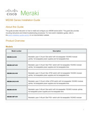Cisco Meraki MS390-48U-HW Installation Manual