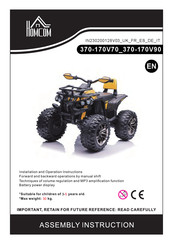 HOMCOM 370-170V70 Assembly Instruction Manual
