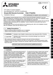Mitsubishi Electric PAC-YT52CRA Installation Manual