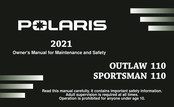 Polaris OUTLAW 110 2021 Owner's Manual For Maintenance And Safety