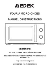 Medek MED18MXP04 Instruction Manual