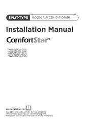 ComfortStar T1W3-18CD(I) Installation Manual