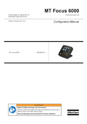 Atlas Copco 8432085100 Configuration Manual
