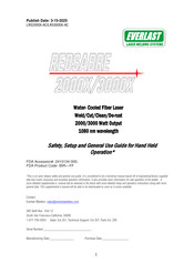 Everlast REDSABRE 3000X Safety, Setup, Operation & Maintenance Manual
