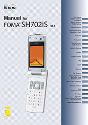 NTT docomo FOMA SH702iS Manual