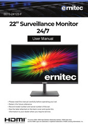 ERNITEC 0070-24122-F User Manual