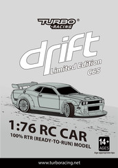 TURBO RACING drift Limited Edition C65 Instruction Manual