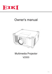 Eiki V2000 Owner's Manual