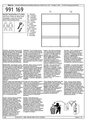 Oeseder Möbelindustrie 991 169 Assembly Instructions Manual