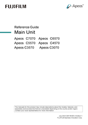 Fujifilm Apeos C7070 Reference Manual