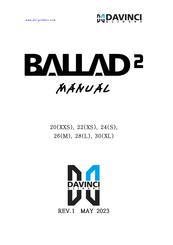 DAVINCI GLIDERS BALLAD2 26 Manual