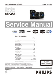 Philips FWM3500 Service Manual