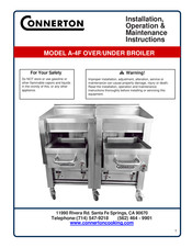Connerton A-4F-48 Installation, Operation & Maintenance Instructions Manual