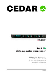 Cedar DNS 8D Owner's Manual