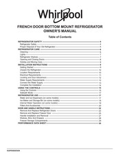 Whirlpool WRFF3336SZ Owner's Manual