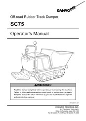 CanyCom SC75PD Operator's Manual