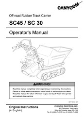 CanyCom SC 30 Operator's Manual