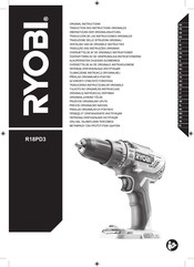 Ryobi R18PD3 Original Instructions Manual